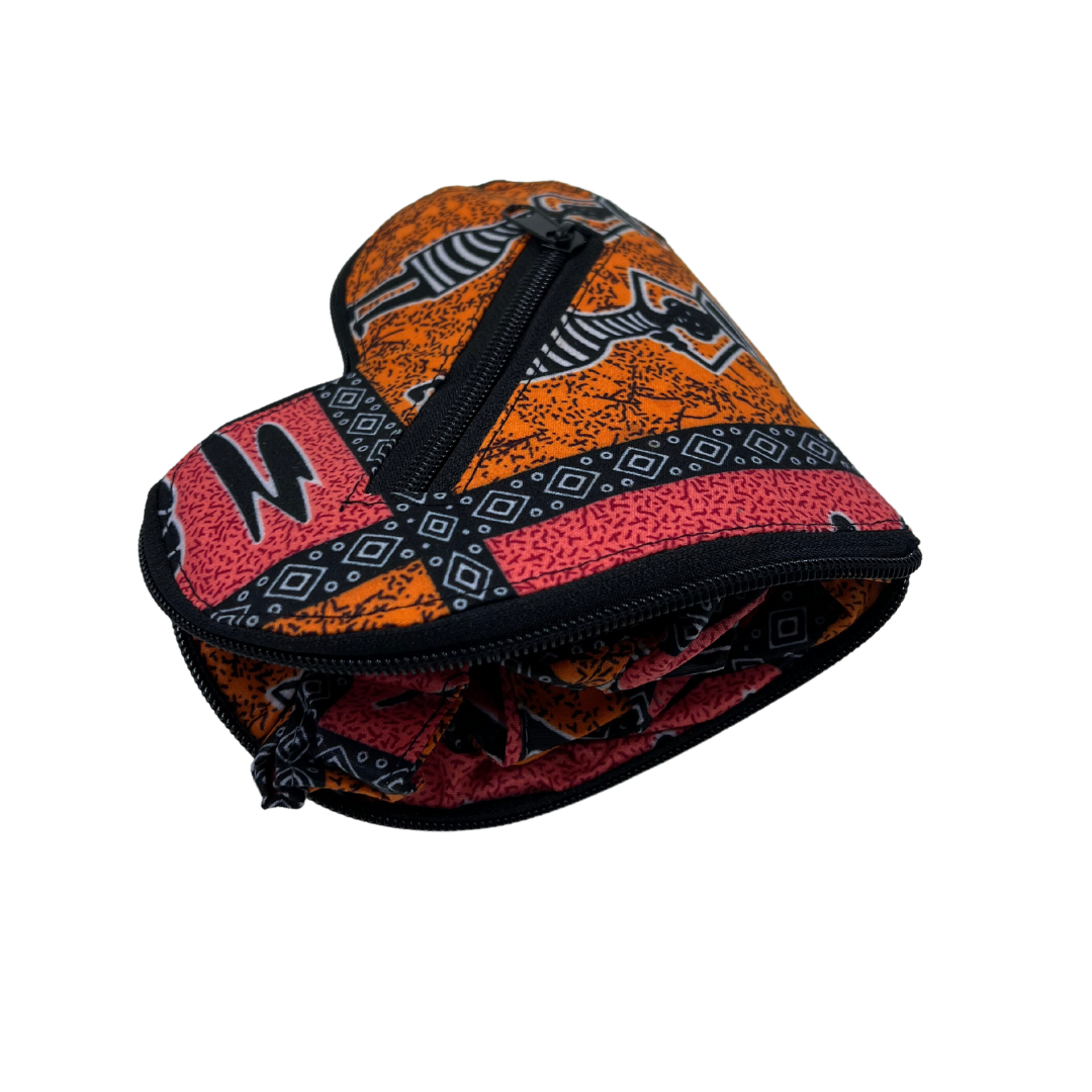 Rwandan Heart Pouch Tote Bag